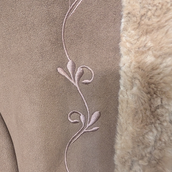 Braetan Brown Teddy-Lined Faux-Suede Jacket with Hood - Picture 2 of 10